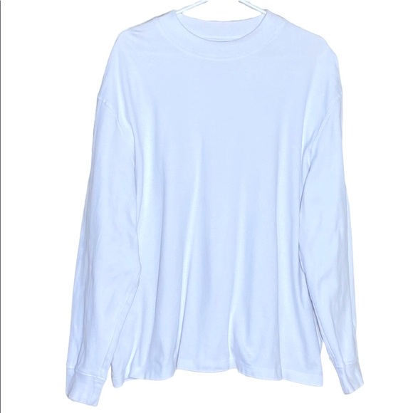 George Other - lot of 4 George cotton white long sleeve crew neck shirts size standard XL